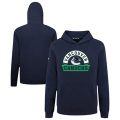 Vancouver Canucks Levelwear Youth Podium Banner Arch Pullover Hoodie - Navy - NHL
