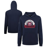 Montreal Canadiens Levelwear Youth Podium Banner Arch Pullover Hoodie - Navy - NHL