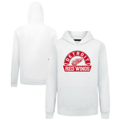 Detroit Red Wings Levelwear Youth Podium Banner Arch Pullover Hoodie - White - NHL