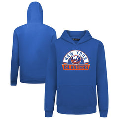 New York Islanders Levelwear Youth Podium Banner Arch Pullover Hoodie - Royal - NHL