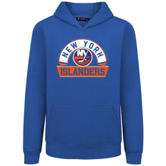 New York Islanders Levelwear Youth Podium Banner Arch Pullover Hoodie - Royal - NHL