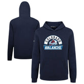 Colorado Avalanche Levelwear Youth Podium Banner Arch Pullover Hoodie - Navy - NHL