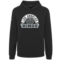 Los Angeles Kings Levelwear Youth Podium Banner Arch Pullover Hoodie - Black - NHL