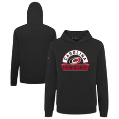 Carolina Hurricanes Levelwear Youth Podium Banner Arch Pullover Hoodie - Black - NHL