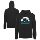 San Jose Sharks Levelwear Youth Podium Banner Arch Pullover Hoodie - Black - NHL