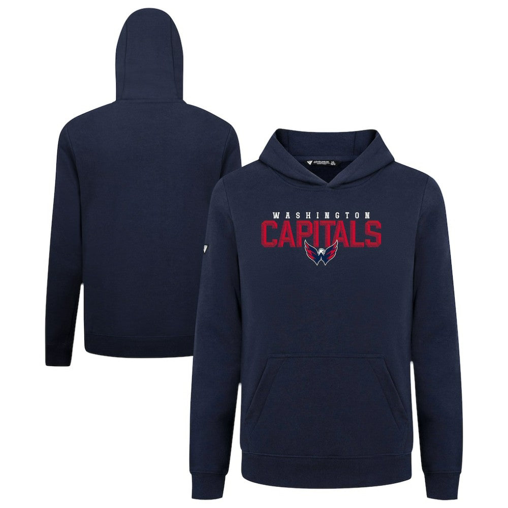 Washington Capitals Levelwear Youth Podium Carve Pullover Hoodie - Navy - NHL