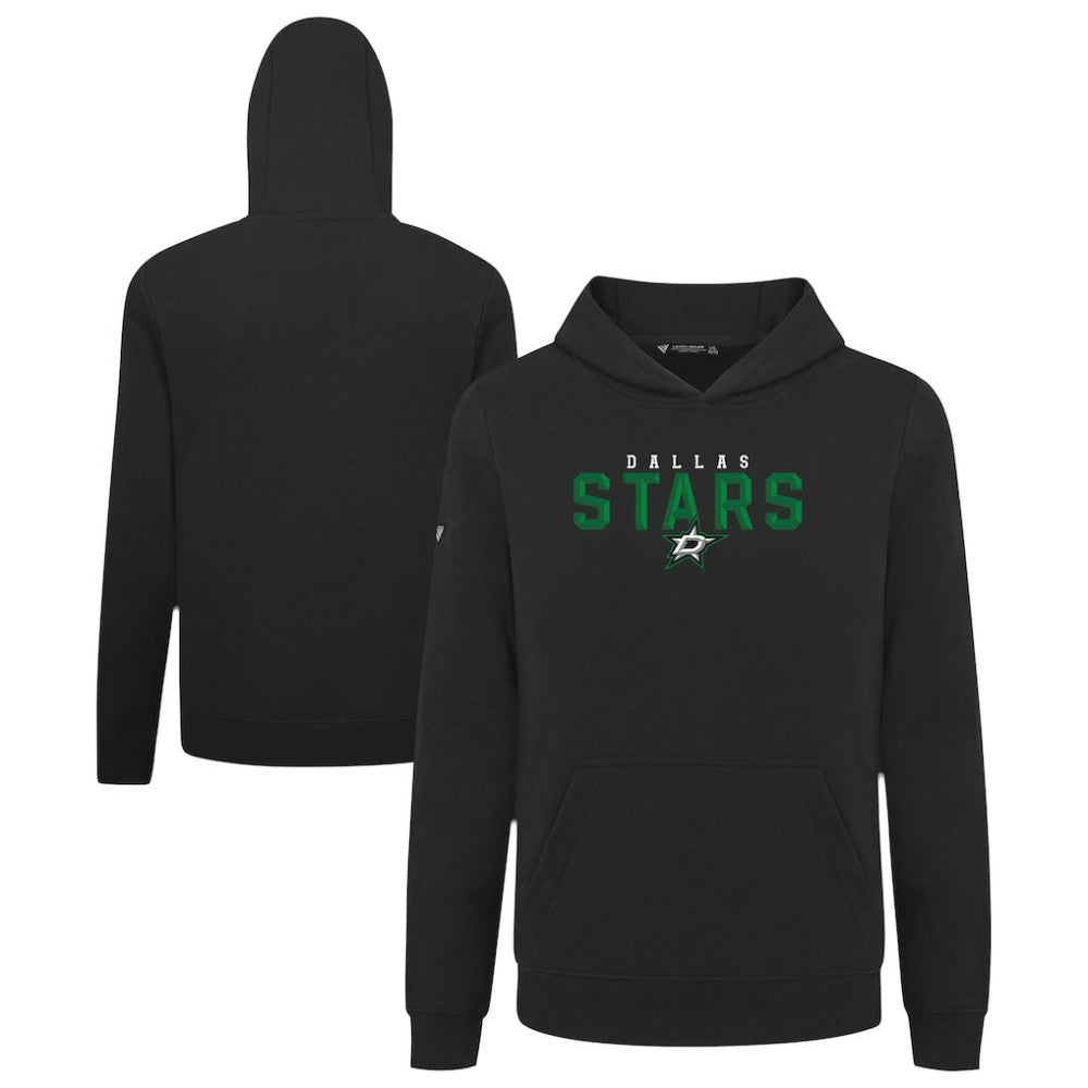 Dallas Stars Levelwear Youth Podium Carve Pullover Hoodie - Black - NHL