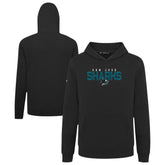 San Jose Sharks Levelwear Youth Podium Carve Pullover Hoodie - Black - NHL