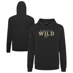 Minnesota Wild Levelwear Youth Podium Carve Pullover Hoodie - Black - NHL