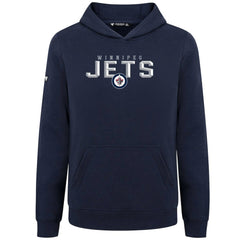 Winnipeg Jets Levelwear Youth Podium Carve Pullover Hoodie - Navy - NHL