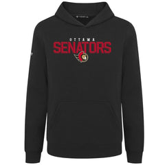 Ottawa Senators Levelwear Youth Podium Carve Pullover Hoodie - Black - NHL