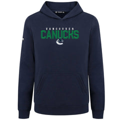 Vancouver Canucks Levelwear Youth Podium Carve Pullover Hoodie - Navy - NHL