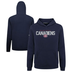 Montreal Canadiens Levelwear Youth Podium Carve Pullover Hoodie - Navy - NHL