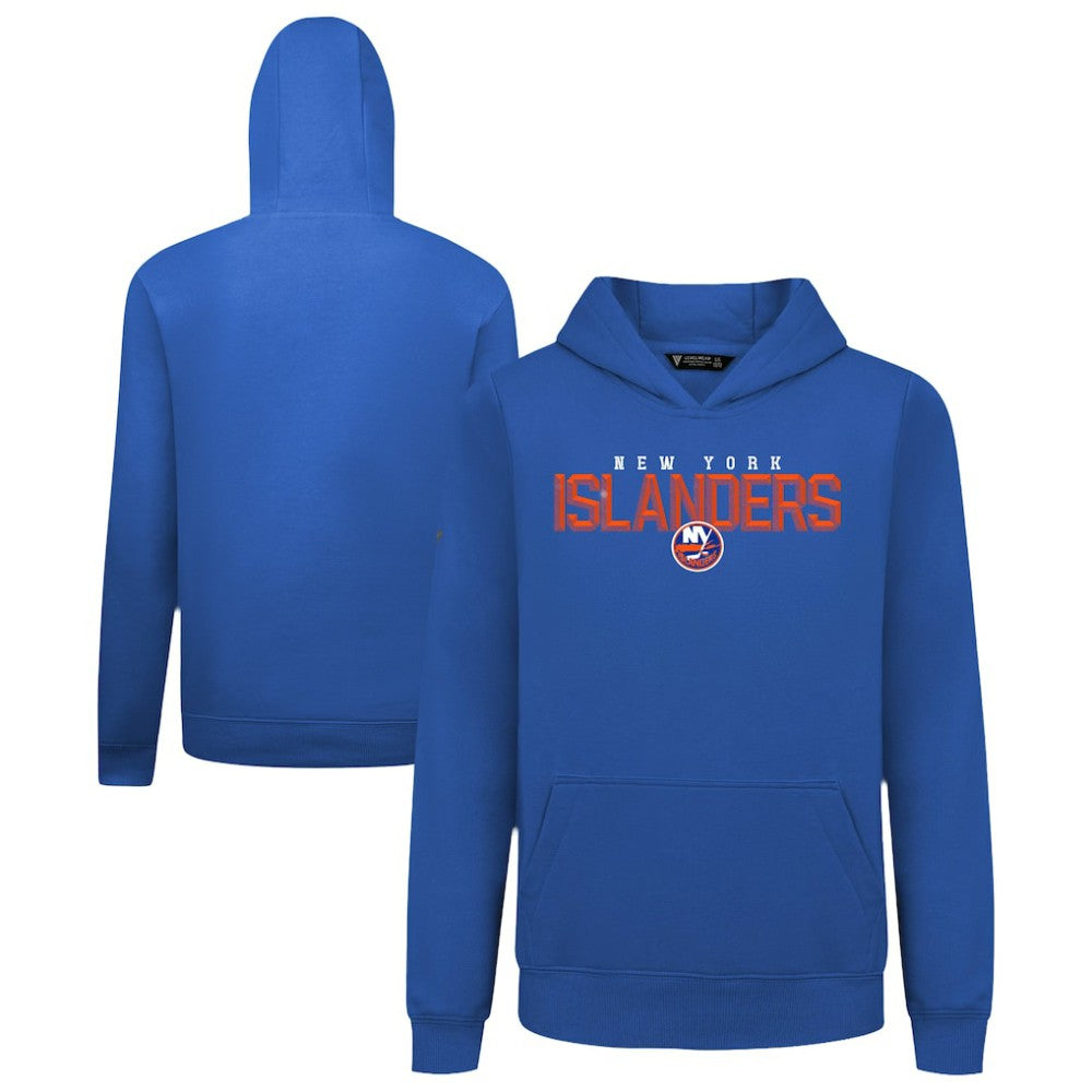 New York Islanders Levelwear Youth Podium Carve Pullover Hoodie - Royal - NHL