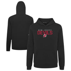 New Jersey Devils Levelwear Youth Podium Carve Pullover Hoodie - Black - NHL
