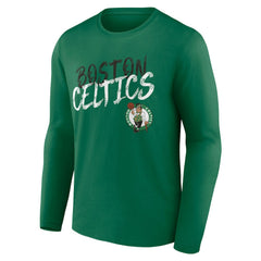 Boston Celtics Hustle Custom Long Sleeve T-Shirt Kelly Green - NBA