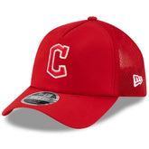 Cleveland Guardians New Era 2026 Batting Practice Apex 9FORTY Adjustable Trucker Hat - MLB