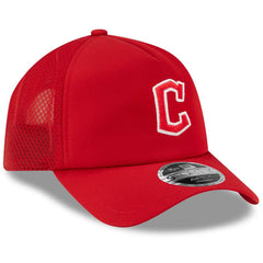 Cleveland Guardians New Era 2026 Batting Practice Apex 9FORTY Adjustable Trucker Hat - MLB