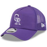 Colorado Rockies New Era 2026 Batting Practice Apex 9FORTY Adjustable Trucker Hat - MLB