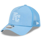 Kansas City Royals New Era 2026 Batting Practice Apex 9FORTY Adjustable Trucker Hat - MLB