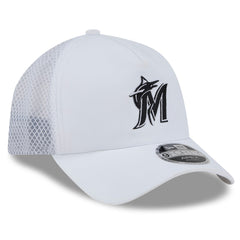 Miami Marlins New Era 2026 Batting Practice Apex 9FORTY Adjustable Trucker Hat - MLB