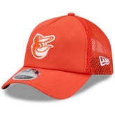 Baltimore Orioles New Era 2026 Batting Practice Apex 9FORTY Adjustable Trucker Hat - MLB