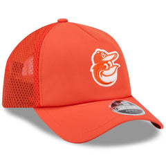 Baltimore Orioles New Era 2026 Batting Practice Apex 9FORTY Adjustable Trucker Hat - MLB