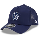 Milwaukee Brewers New Era 2026 Batting Practice Apex 9FORTY Adjustable Trucker Hat - MLB