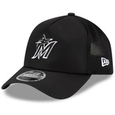 Miami Marlins New Era 2026 Batting Practice Apex 9FORTY Adjustable Trucker Hat - MLB