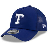 Texas Rangers New Era 2026 Batting Practice Apex 9FORTY Adjustable Trucker Hat - MLB