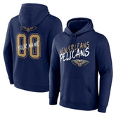 New Orleans Pelicans Hustle Custom Pullover Hoodie Navy - NBA