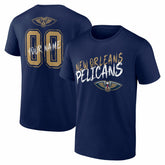 New Orleans Pelicans Hustle Custom T-Shirt Navy - NBA