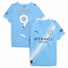 Erling Haaland Manchester City Youth 2025/26 Home Replica Player Jersey Sky Blue | Puma discount