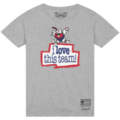 Denver Nuggets I Love This Team T-Shirt Heather Gray - NBA