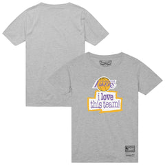 Los Angeles Lakers I Love This Team T-Shirt Heather Gray - NBA