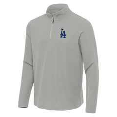 Los Angeles Dodgers Antigua Sync Tri-Blend Quarter-Zip Pullover - MLB
