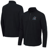Miami Marlins Antigua Sync Tri-Blend Quarter-Zip Pullover - MLB