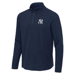 New York Yankees Antigua Sync Tri-Blend Quarter-Zip Pullover - MLB