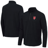 New York Mets Antigua Sync Tri-Blend Quarter-Zip Pullover - MLB