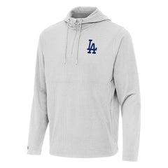 Los Angeles Dodgers Antigua Connected Quarter-Zip Pullover Hoodie - MLB