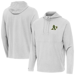 Athletics Antigua Connected Quarter-Zip Pullover Hoodie - MLB