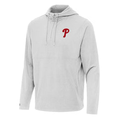 Philadelphia Phillies Antigua Connected Quarter-Zip Pullover Hoodie - MLB