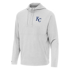 Kansas City Royals Antigua Connected Quarter-Zip Pullover Hoodie - MLB