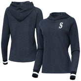 Seattle Mariners Antigua Women's Trek Pullover Hoodie - MLB