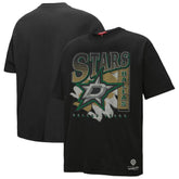 Dallas Stars Mitchell & Ness Women's Choppy Ice Boyfriend T-Shirt - Black - NHL