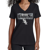 Chicago White Sox Starter Women's Team Color Shading V-Neck T-Shirt - MLB