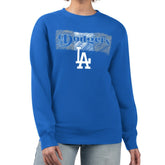 Los Angeles Dodgers Starter Women's Team Color Shading Fleece Pullover Sweatshirt - MLB