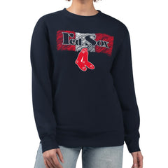 Boston Red Sox Starter Women's Team Color Shading Fleece Pullover Sweatshirt - MLB