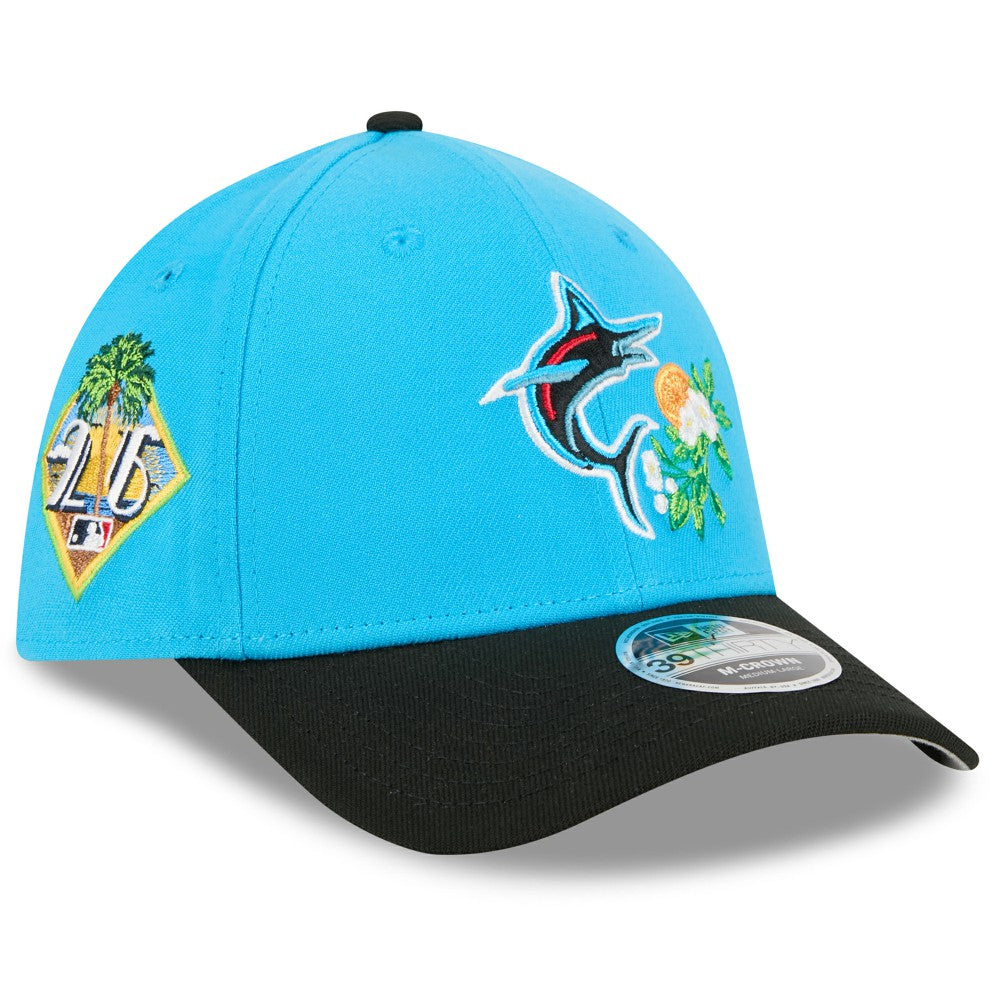 Miami Marlins New Era 2026 Spring Training M-Crown 39THIRTY Flex Hat - MLB