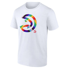 Atlanta Hawks Team Logo Pride T-Shirt White - NBA